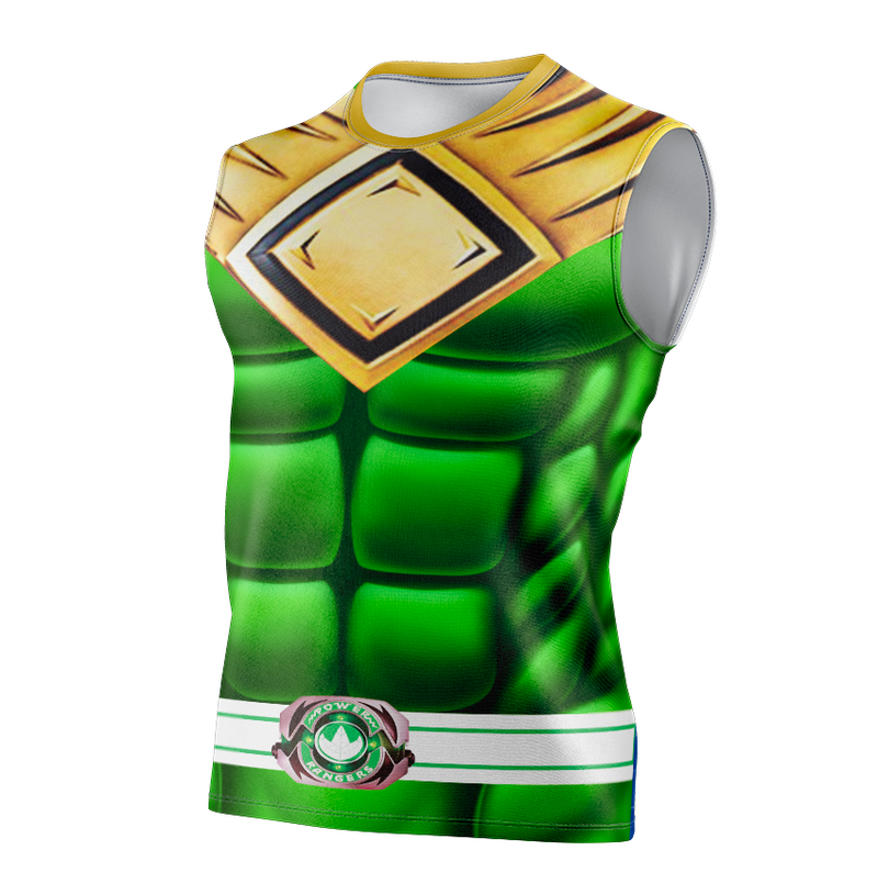 Camisa / Camiseta Power Rangers Mighty Morphin Ranger Verde - Manga Longa