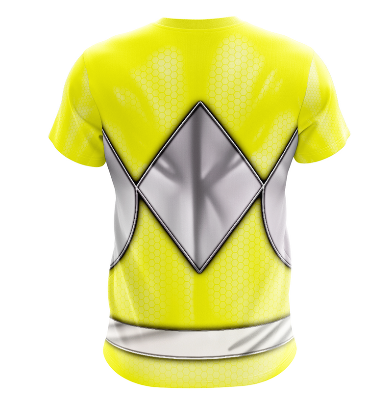 Camisa / Camiseta Power Rangers Mighty Morphin Ranger Amarelo - Manga Longa