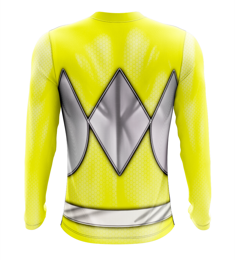 Camisa / Camiseta Power Rangers Mighty Morphin Ranger Amarelo - Manga Longa