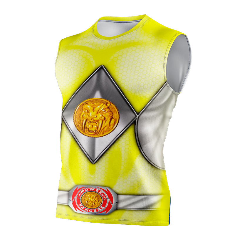 Camisa / Camiseta Power Rangers Mighty Morphin Ranger Amarelo - Manga Longa