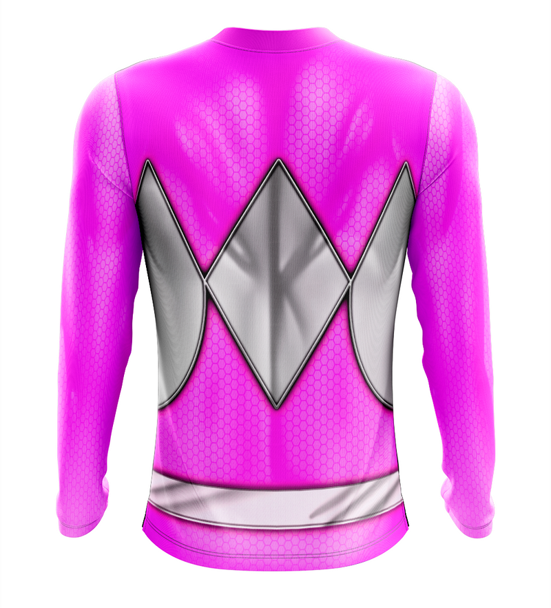 Camisa / Camiseta Power Rangers Mighty Morphin Ranger Rosa - Regata