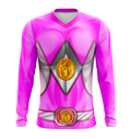 Camisa / Camiseta Power Rangers Mighty Morphin Ranger Rosa - Manga Curta