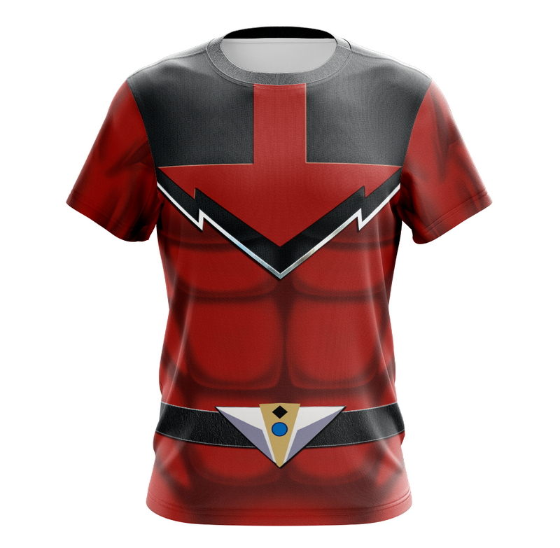 Camisa / Camiseta Power Rangers Força do Tempo Ranger Vermelho - Regata