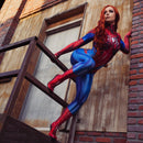 Fantasia Mary Jane Mulher Aranha Traje Cosplay Feminino Luxo Profissional