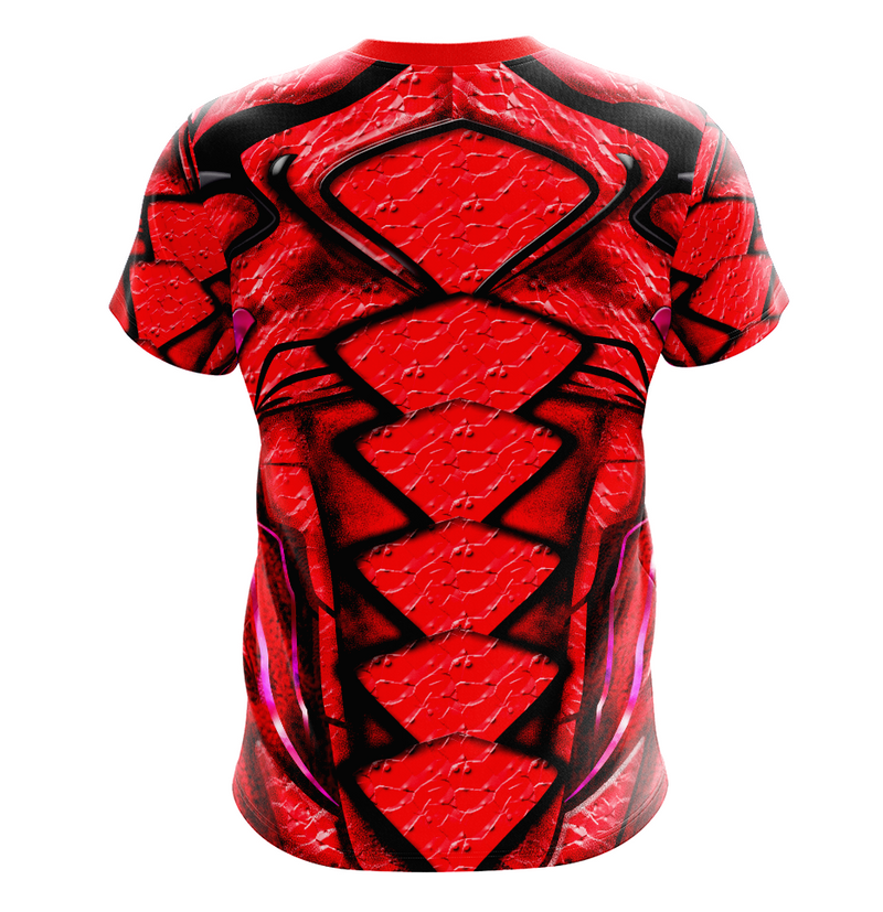 Camisa / Camiseta Power Rangers Filme Ranger Vermelho - Manga Longa