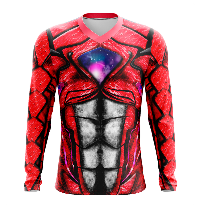 Camisa / Camiseta Power Rangers Filme Ranger Vermelho - Manga Curta