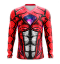 Camisa / Camiseta Power Rangers Filme Ranger Vermelho - Manga Longa