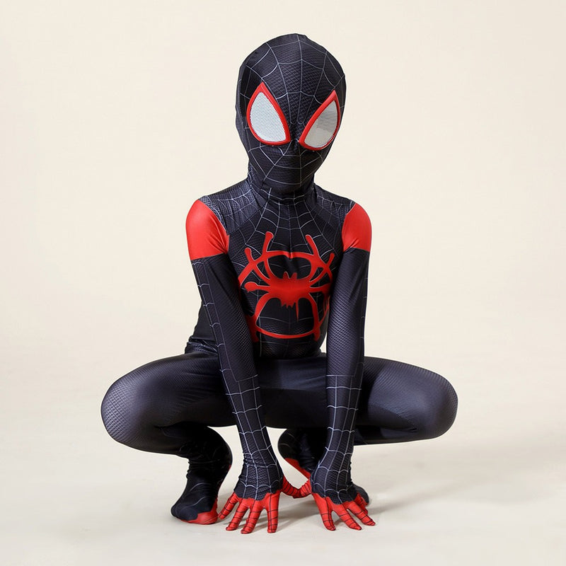 Fantasia Infantil Cosplay Heróis Homem Aranha Miles Morales Aranhaverso