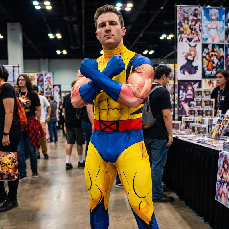 Fantasia Wolverine X-Men 97 Adulto Cosplay Traje Luxo Profissional