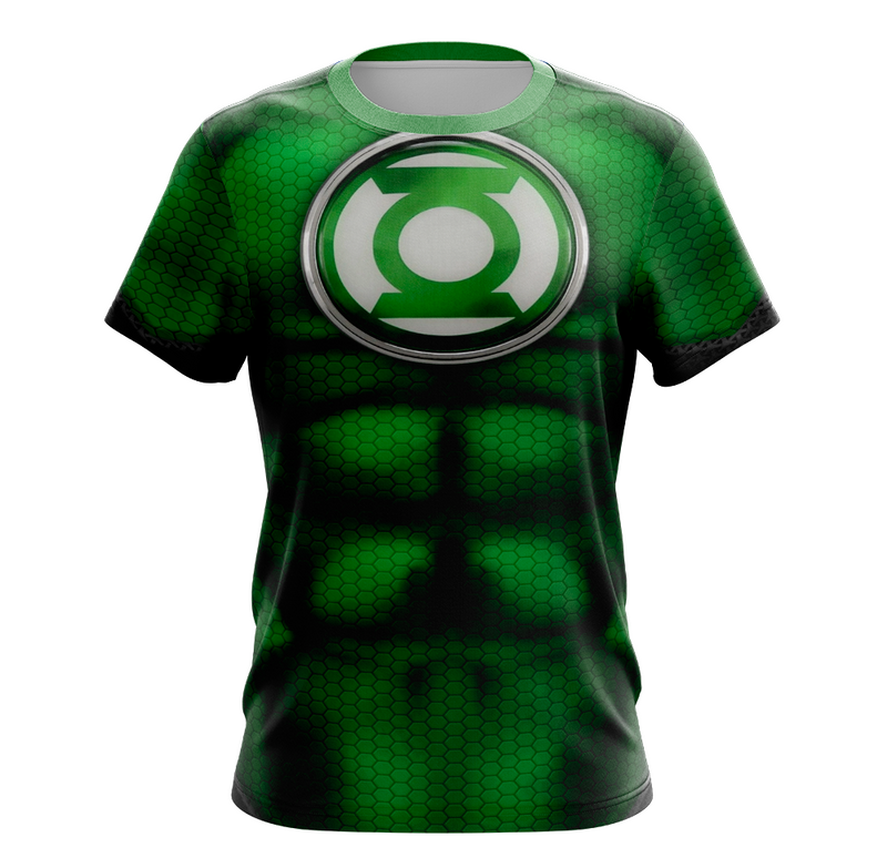 Camisa / Camiseta Lanterna Verde Liga da Justiça - Manga Longa