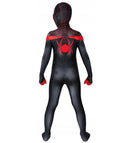 Fantasia infantil Homem-Aranha Miles Morales Ultimate Traje Cosplay Luxo