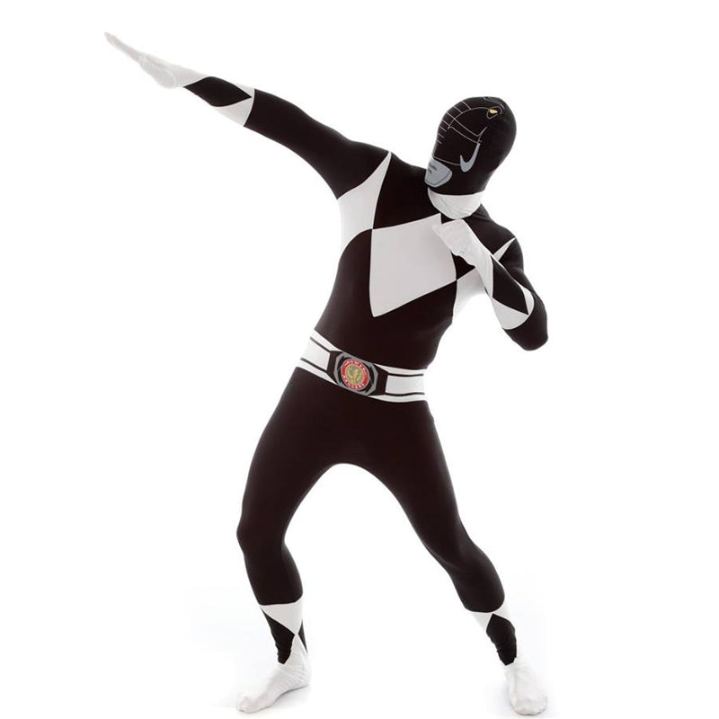 Fantasia Power Rangers Amarela Clássico Adulto Cosplay Traje Eventos e Festas