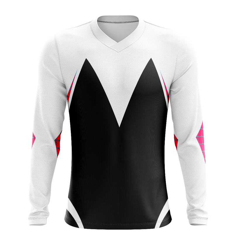 Camisa / Camiseta Spider-Gwen Aranhaverso - Manga Longa