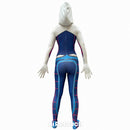 Fantasia Feminina Spider-Gwen Spidey Desenho Cosplay Traje Luxo Profissional
