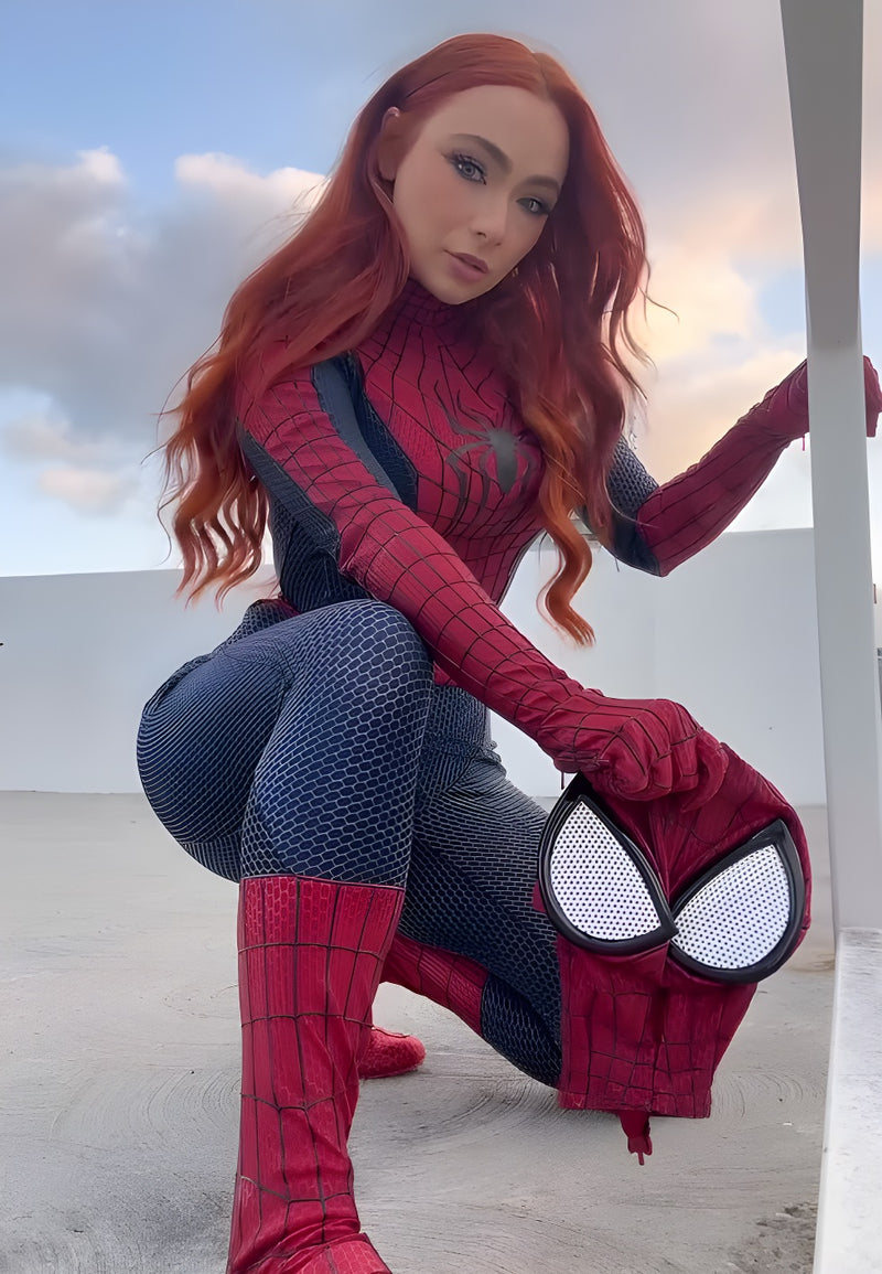 Fantasia Feminina Andrew TASM 2 Filme Traje Mulheres Cosplay Luxo