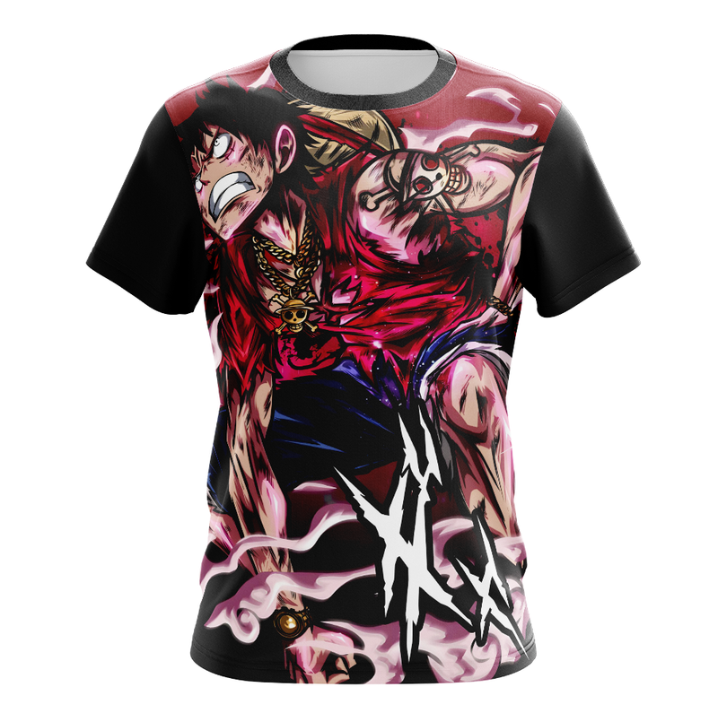 Camisa / Camiseta Luffy Gear 4 Anime One Piece Manga Curta