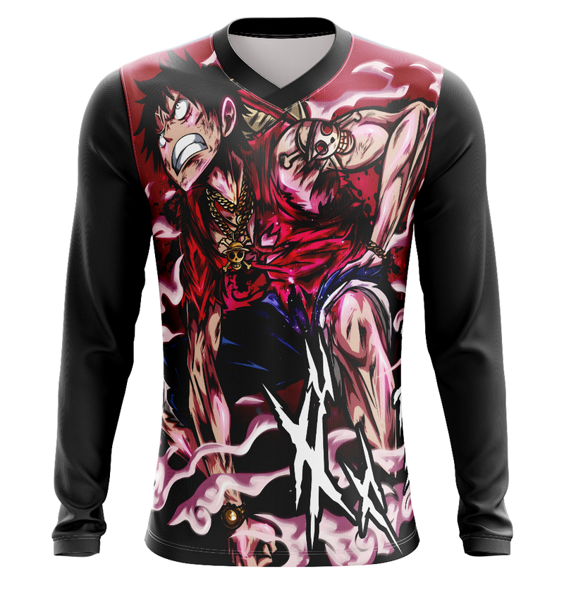 Camisa / Camiseta Luffy Gear 4 Anime One Piece Manga Curta