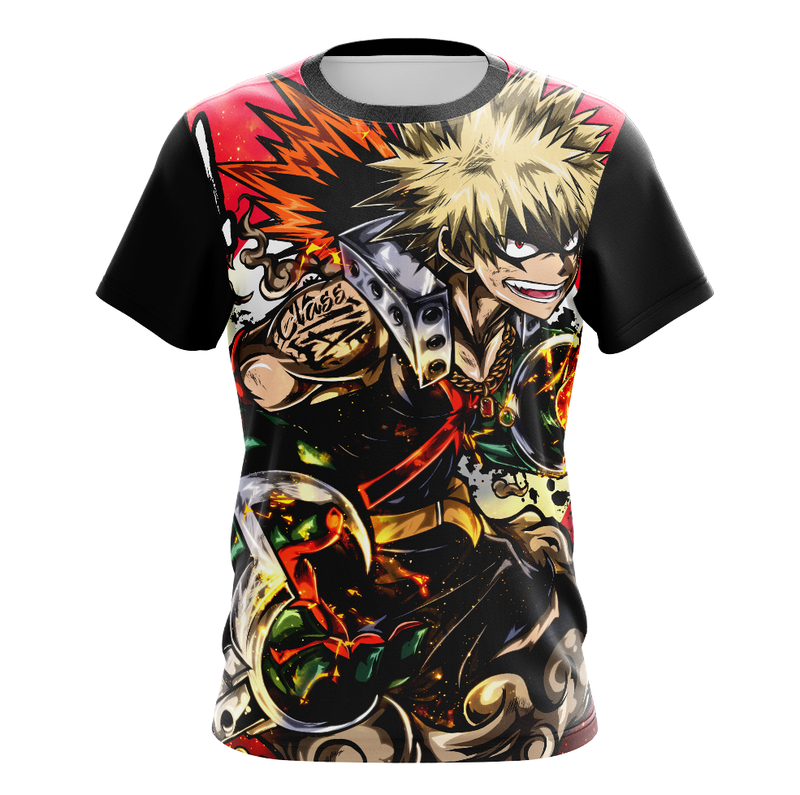 Camisa / Camiseta Katsuki Bakugo Anime My Hero Academia Manga Curta