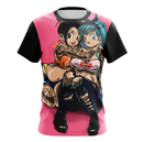 Camisa / Camiseta Chichi e Bulma Anime Dragon Ball Z Manga Curta