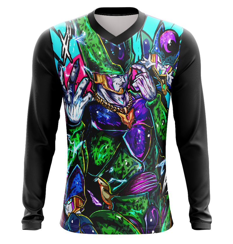 Camisa / Camiseta Cell Anime Dragon Ball Z Manga Longa