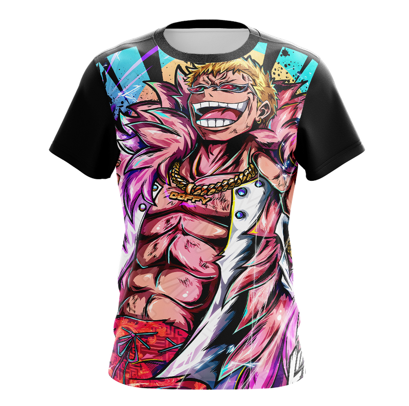 Camisa / Camiseta Donquixote Doflamingo Anime One Piece Manga Longa