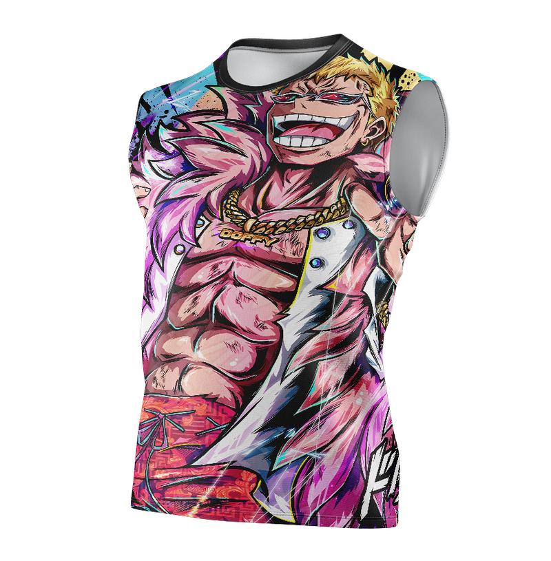 Camisa / Camiseta Donquixote Doflamingo Anime One Piece Manga Curta