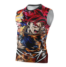 Camisa / Camiseta Goku Ssj God Anime Dragon Ball Super Regata