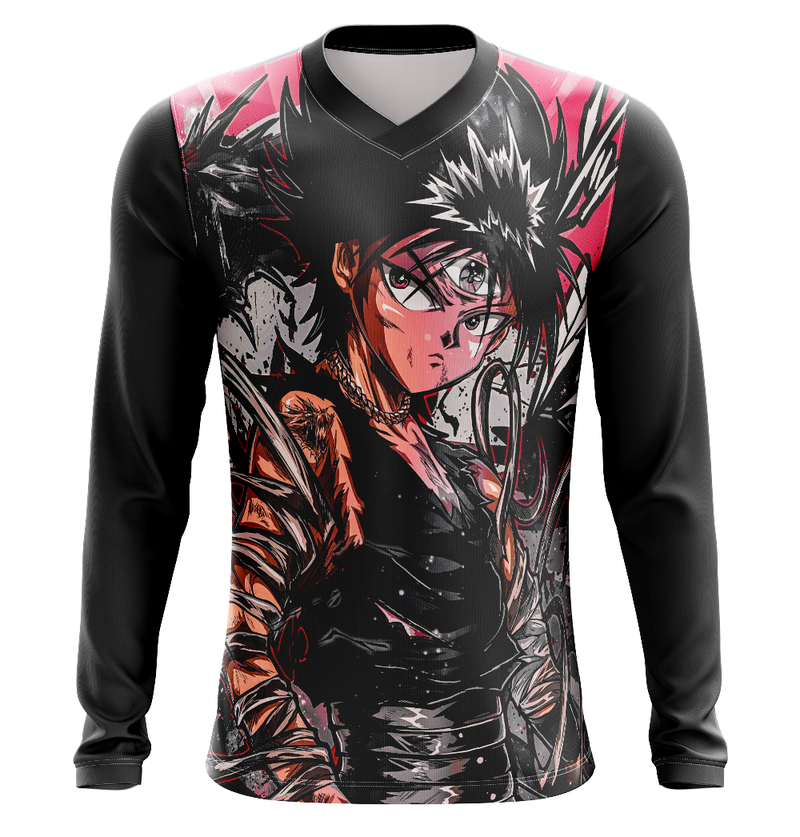 Camisa / Camiseta Hiei Olho Jagan Anime Yu Yu Hakusho Manga Longa