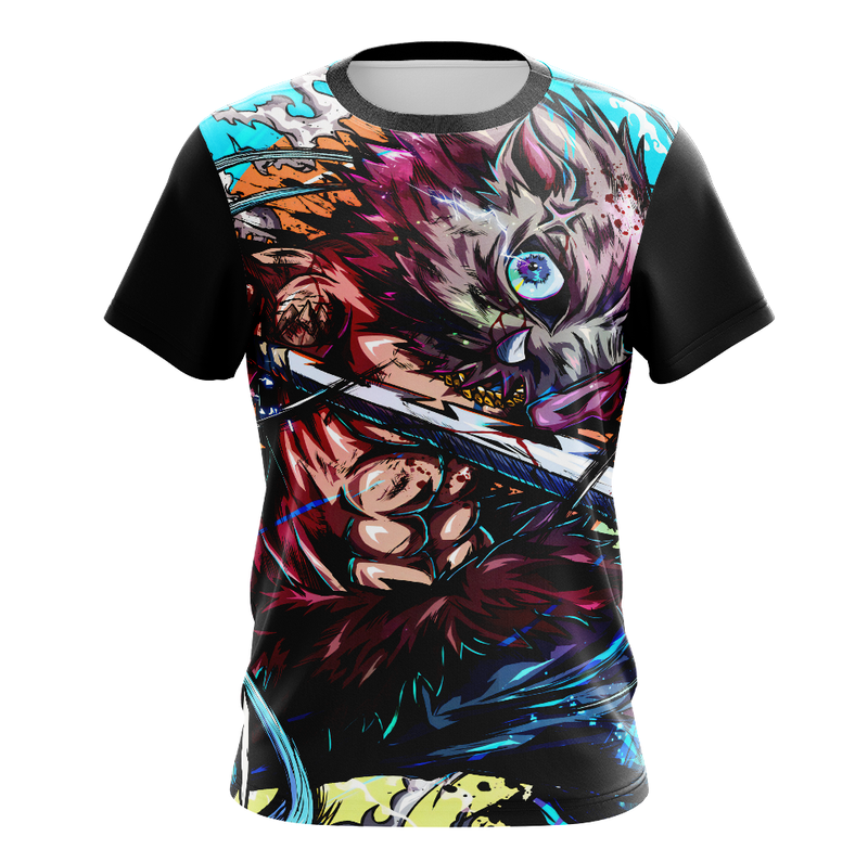 Camisa / Camiseta Inosuke Anime Demon Slayer Manga Curta