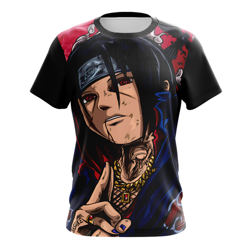 Camisa / Camiseta Itachi Uchiha Anime Naruto Manga Longa