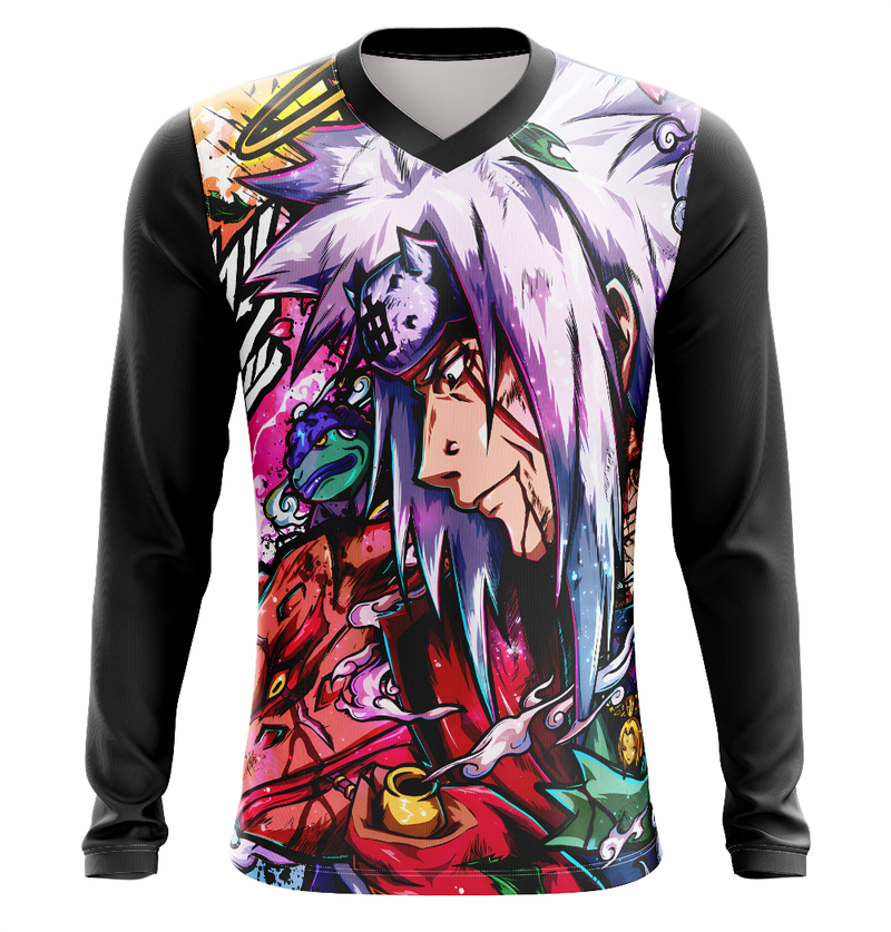 Camisa / Camiseta Jiraya Anime Naruto Shippuden Manga Longa