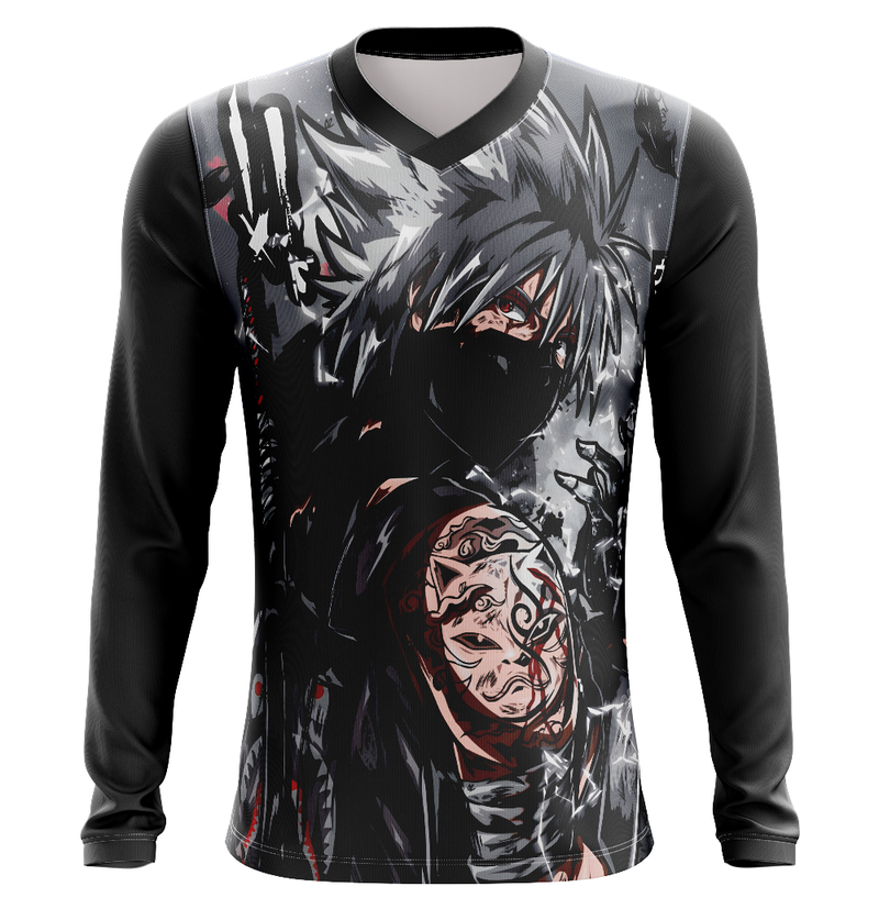 Camisa / Camiseta Kakashi Anbu Anime Naruto Manga Longa