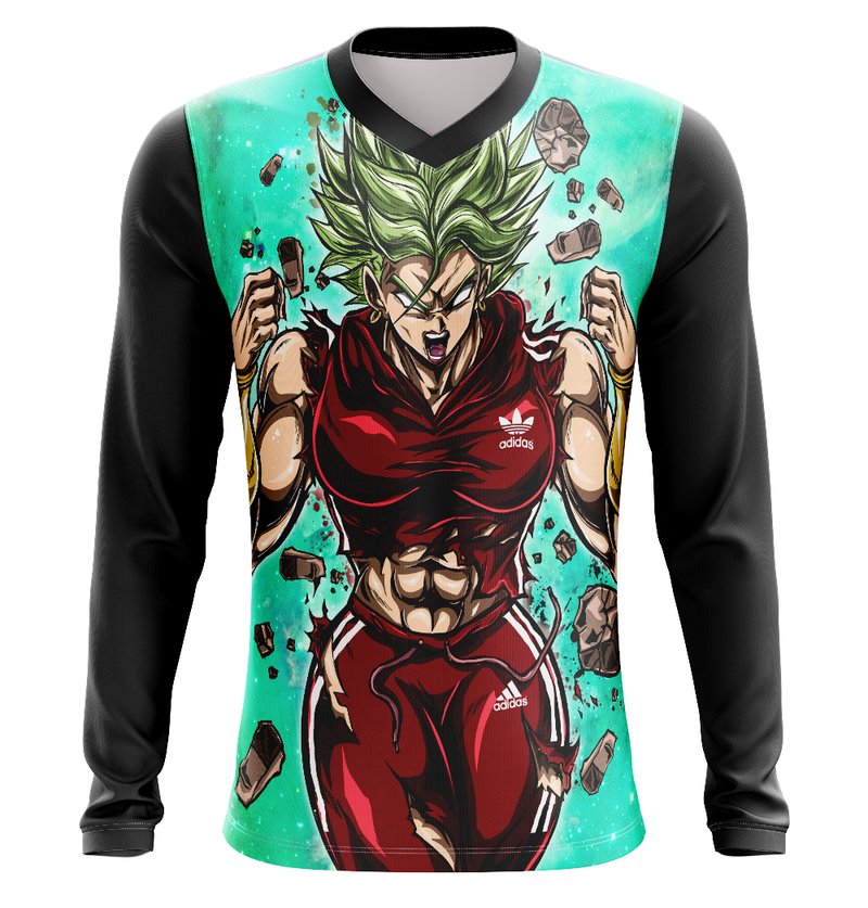 Camisa / Camiseta Kefla Anime Dragon Ball Super Manga Longa