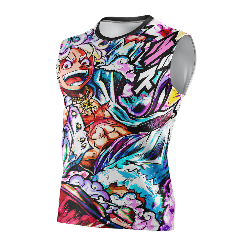 Camisa / Camiseta Luffy Gear 5 Anime One Piece Manga Curta