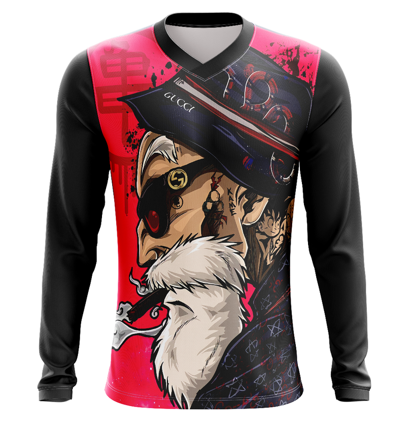 Camisa / Camiseta Mestre Kame Anime Dragon Ball Z Manga Longa