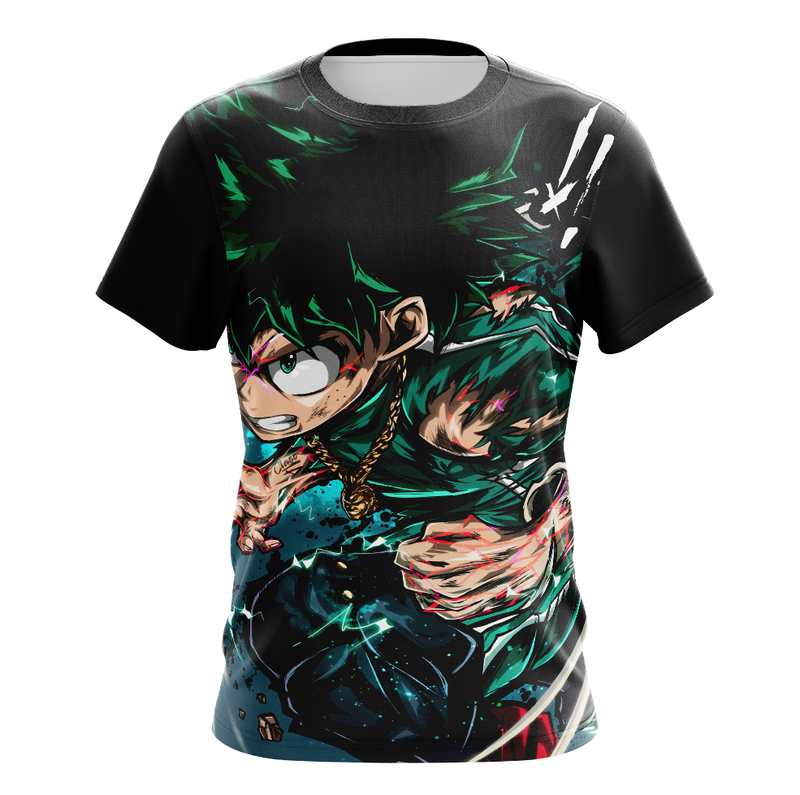 Camisa / Camiseta Midoriya Anime My Hero Academia Manga Longa