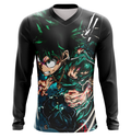 Camisa / Camiseta Midoriya Anime My Hero Academia Manga Longa