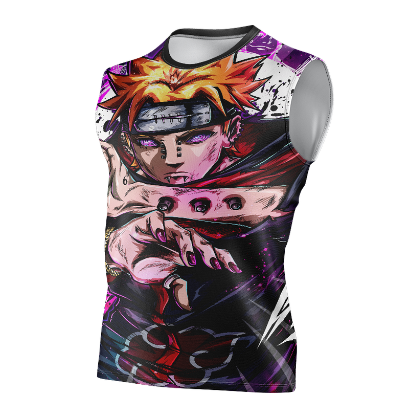 Camisa / Camiseta Pain Anime Naruto Shippuden Manga Longa