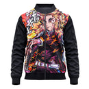 Jaqueta / Blusa Kyojuro Rengoku Anime Demon Slayer Adulto e Infantil