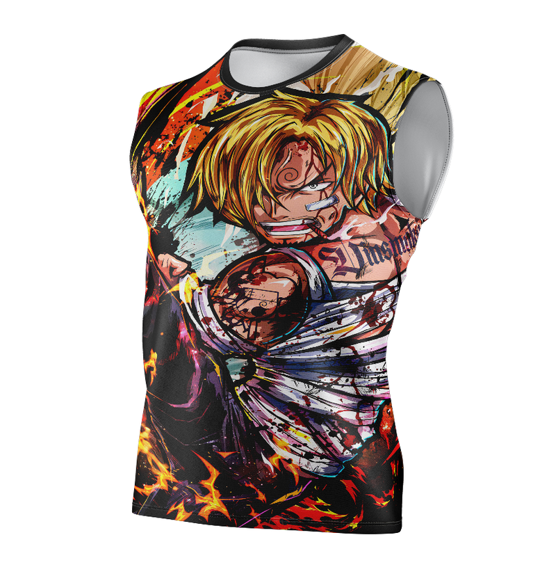 Camisa / Camiseta Sanji Anime One Piece Manga Curta