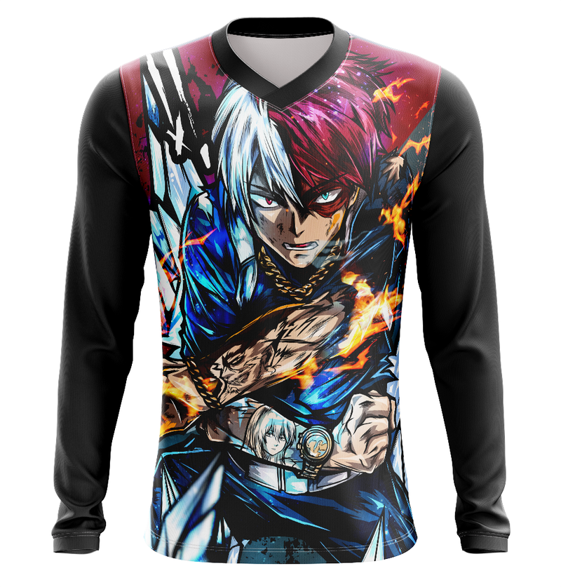 Camisa / Camiseta Shoto Todoroki Anime My Hero Academia Manga Curta