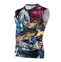 Camisa / Camiseta Shoto Todoroki Anime My Hero Academia Manga Curta