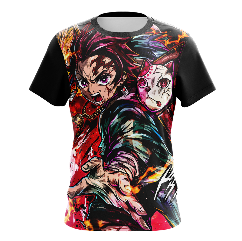 Camisa / Camiseta Tanjiro Kamado Anime Demon Slayer Regata