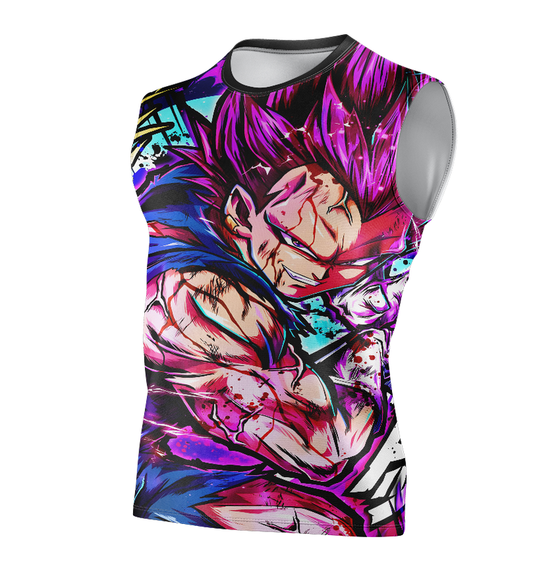 Camisa / Camiseta Vegeta Ssj Rose Anime Dragon Ball Super Manga Longa