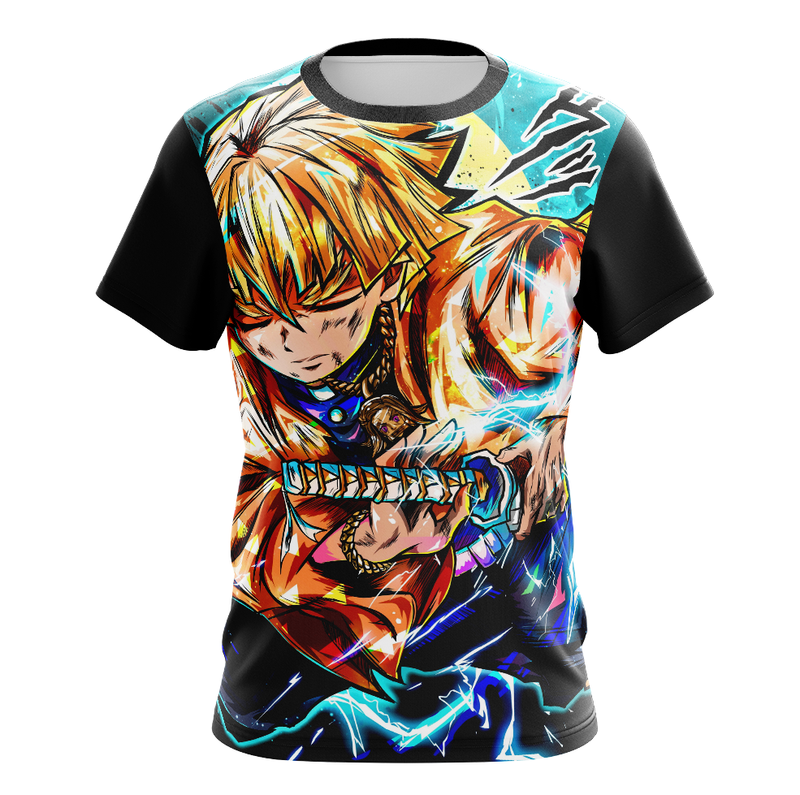 Camisa / Camiseta Zenitsu Agatsuma Anime Demon Slayer Manga Longa