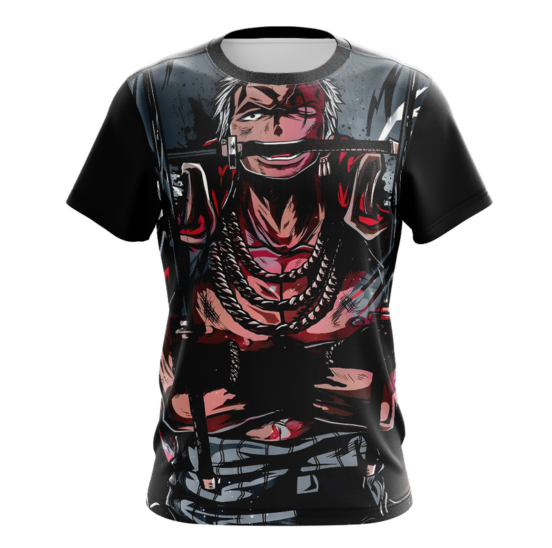 Camisa / Camiseta Zoro Anime One Piece Manga Longa