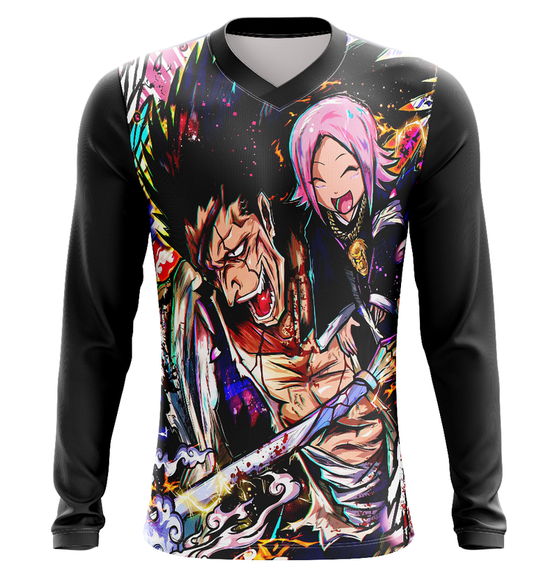 Camisa / Camiseta Zaraki e Yachiru Anime Bleach Manga Curta