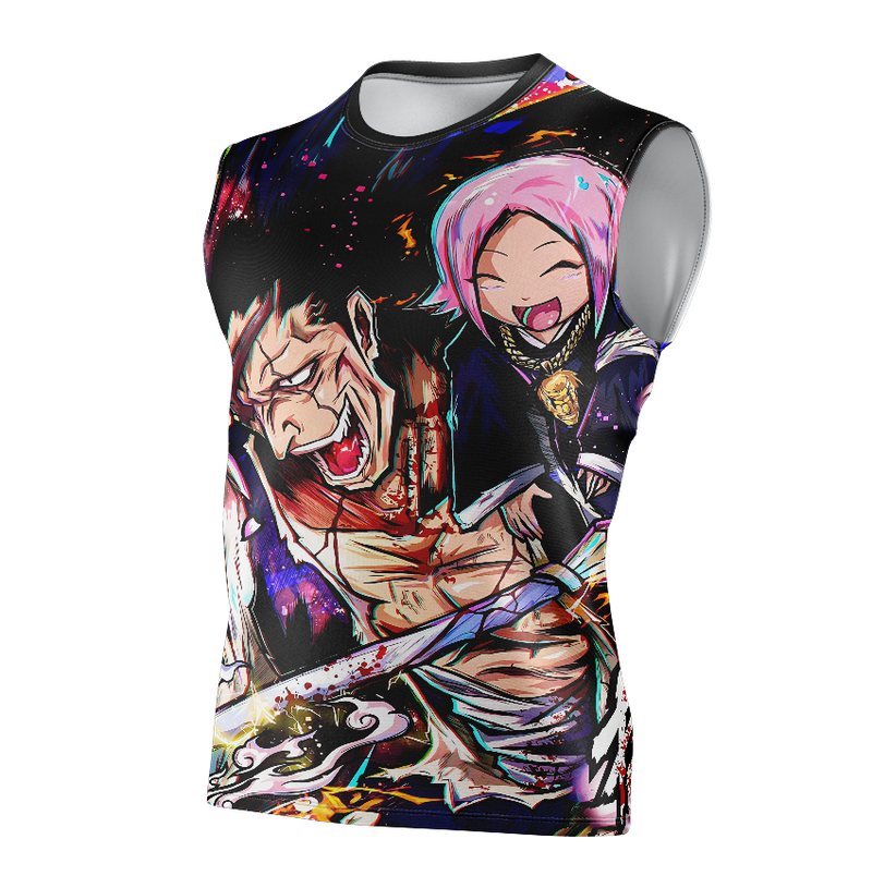 Camisa / Camiseta Zaraki e Yachiru Anime Bleach Manga Curta