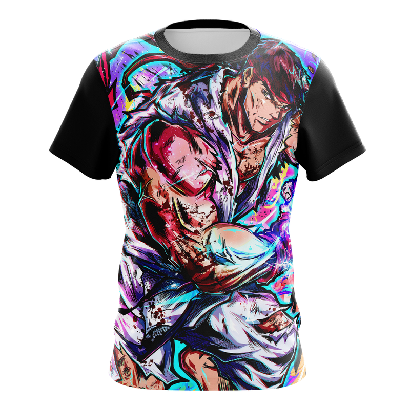 Camisa / Camiseta Ryu Street Fighter Manga Curta