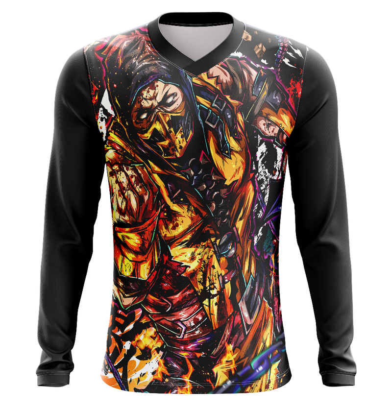 Camisa / Camiseta Scorpion Mortal Kombat Manga Curta